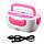 Ланч-бокс з підігрівом Lunch Box (220В). JM-389 Колір: рожевий, фото 2