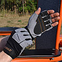 Рукавиці для фітнесу MadMax MFG-871 Damasteel Grey/Black M, фото 7