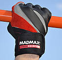Рукавиці для фітнесу MadMax MFG-568 Extreme 2nd edition Black/Red XXL, фото 9