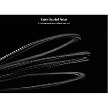 Кабель Audio 3.5 мм-3.5мм Vention 2xM/F Fabric Braided 0.3 m Black (BBLBY), фото 4