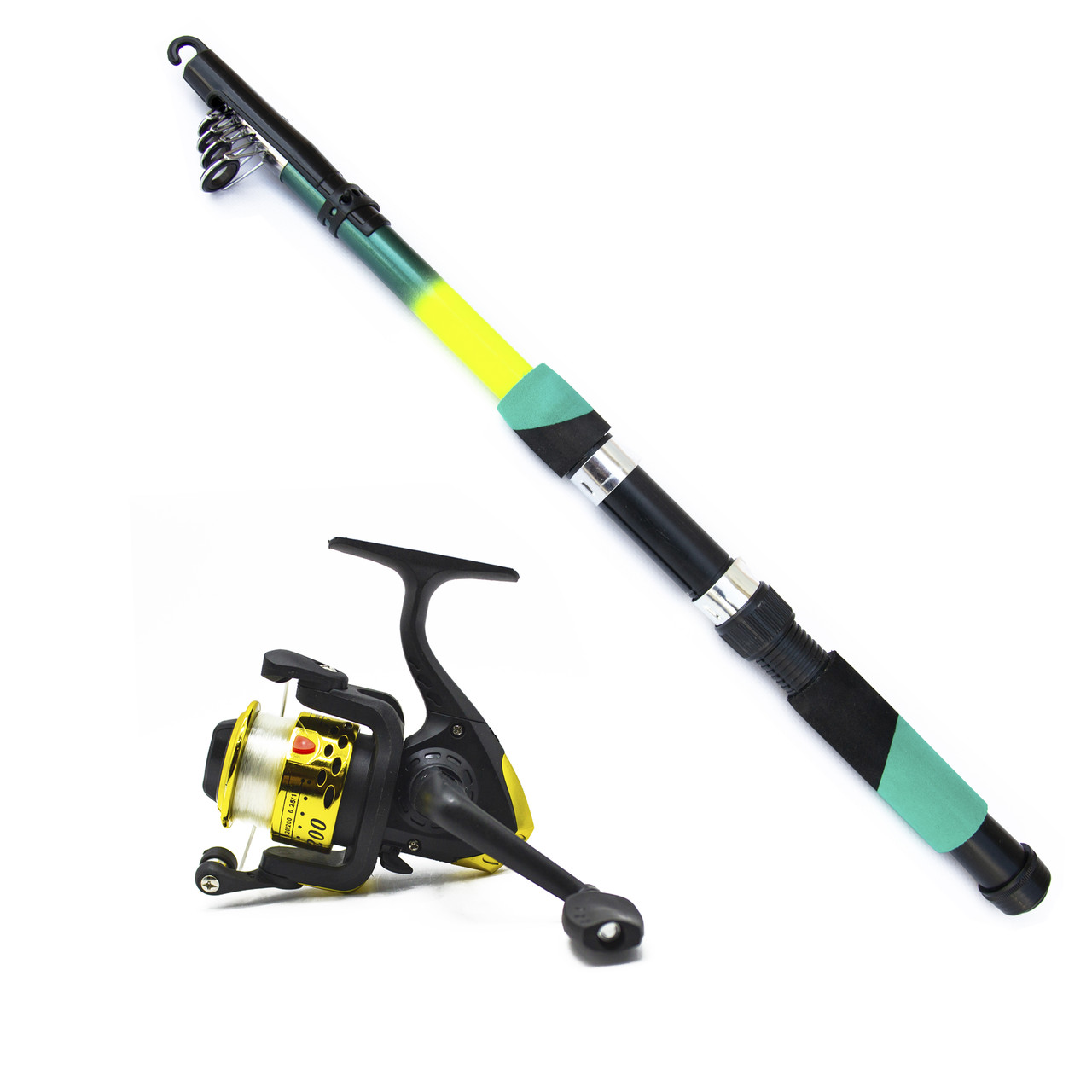 Набір Start Спінінг Strong Wind 3.6 м Котушка з ліскою SY200 телескопічний набір