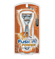 Бритва мужская Gillette Fusion Power Razor (1 станок 1 картридж 1 батарейка)