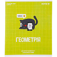 Зошит предметний Kite "Cat", клітинка, 48 аркушів, "Геометрія"