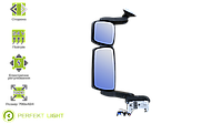 Основное зеркало двойное подогрев эл/управление средний кронштейн LH Iveco e-mark