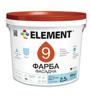 Краска фасадная для стен ELEMENT 9 (под тонировку В3) С-3, 9.4