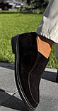 LorА Piana! Женские лоферы туфли полу ботинки натуральная бежевая замша Лора Пиана, фото 3