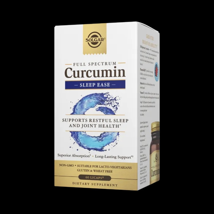 Куркумін повного спектру покращення сну Solgar (Full Spectrum Curcumin Sleep Ease) 60 рідких капсул