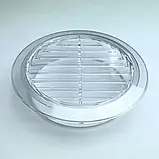 Кругла вентиляційна решітка для натяжних стель - 100мм. (прозорий), для стельової вентиляції, фото 2