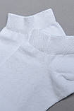 Шкарпетки чоловічі короткі білого кольору розмір 43-46 165798L, фото 2