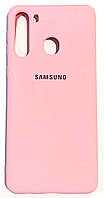 Силиконовый чехол "Original Silicone Case" Samsung A215 / A21 rose