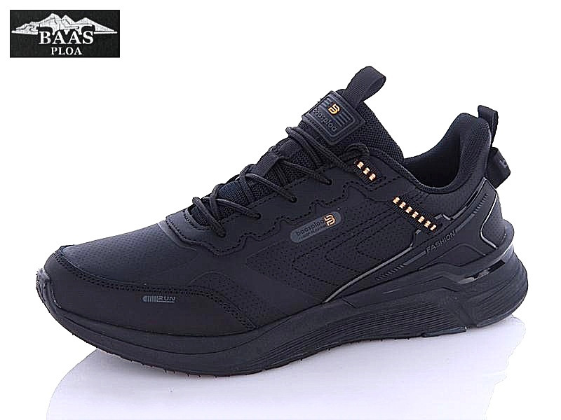 Кросівки BaaS Waterproof шкіра нубук чорні 42 р.