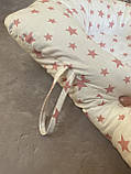 Подушка для новонароджених ортопедична з бортиками для сну, кокон, фото 5