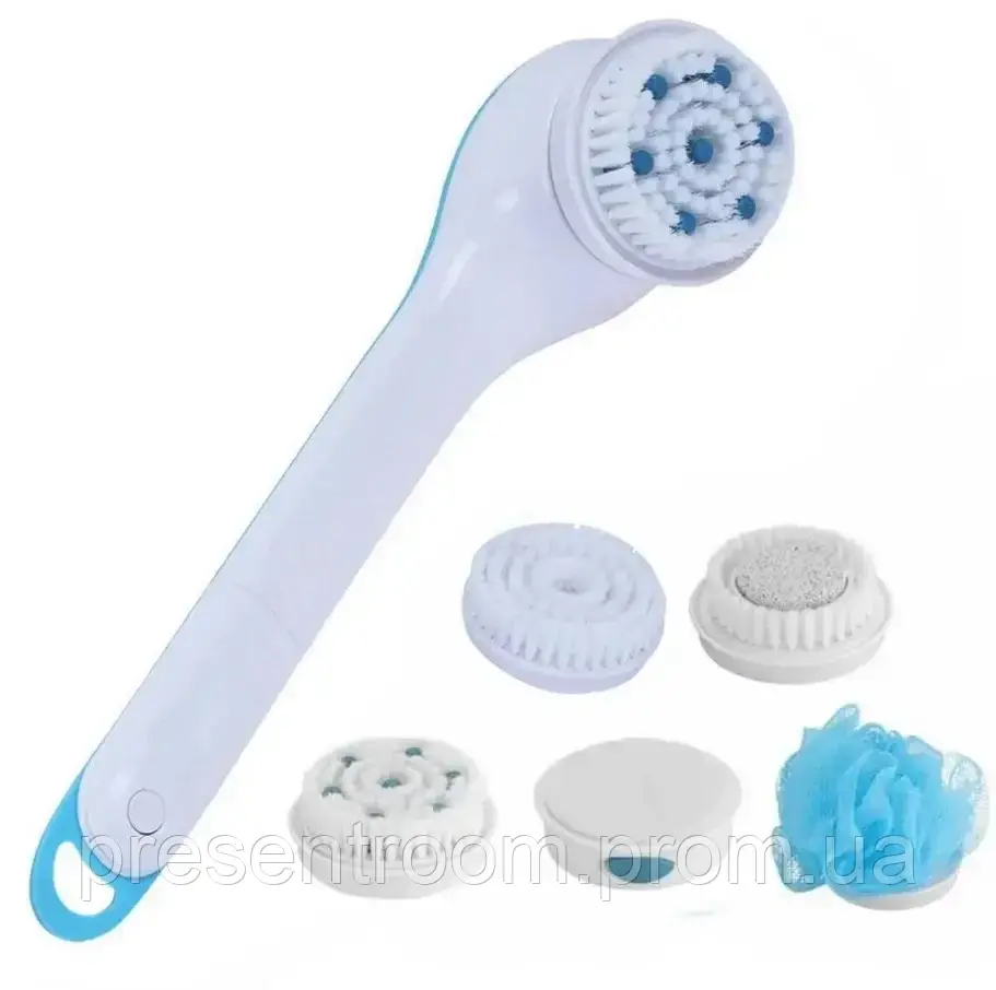 Массажная щетка для тела Spin Spa Brush WN-01 Электрическая щетка для ухода за телом с насадками c - фото 1 - id-p1850658826