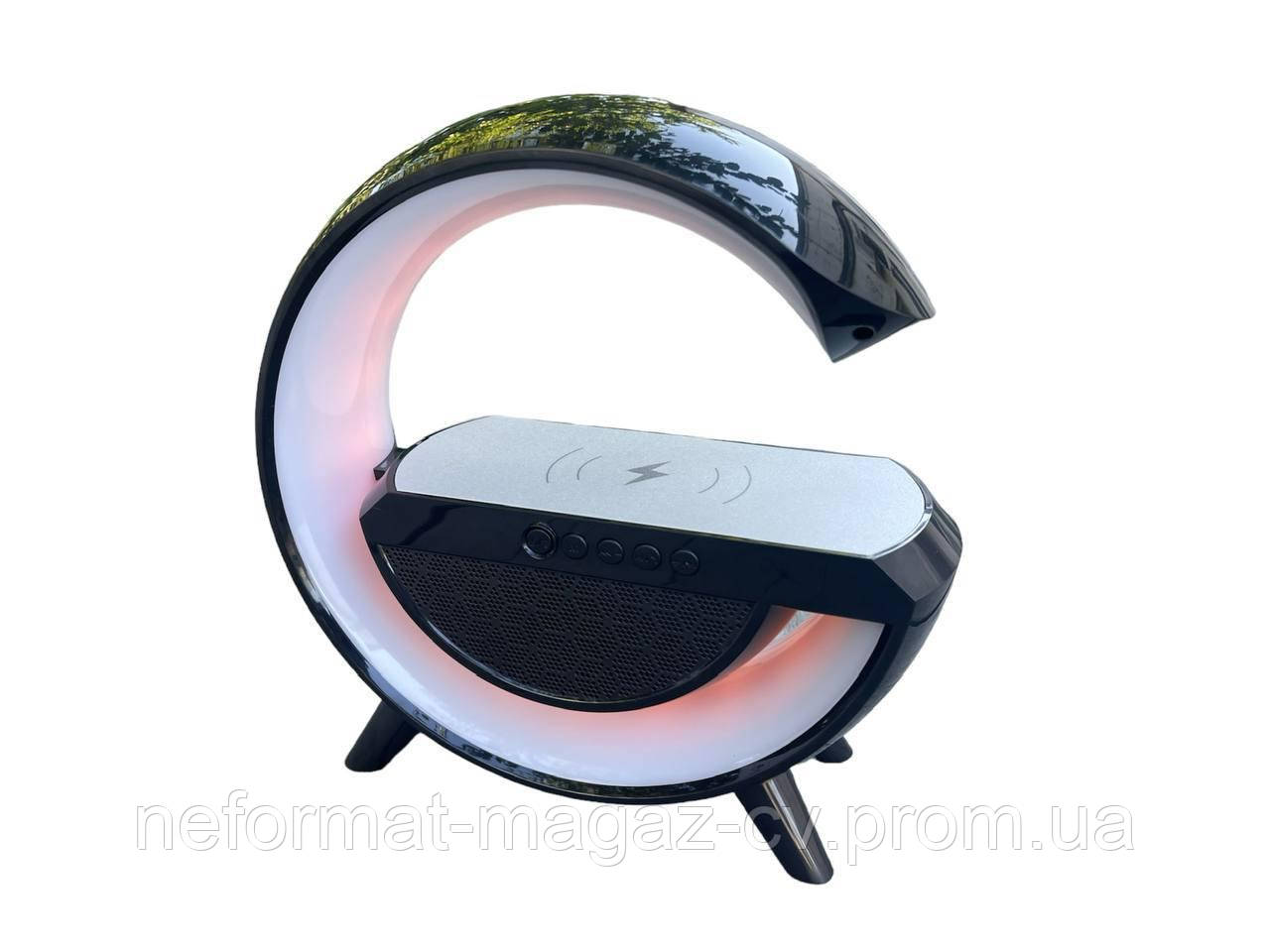 RGB Светильник, с беспроводной зарядкой и Bluetooth колонкой LED WIRELESS CHARGING SPEAKER Черный - фото 7 - id-p1982475013