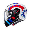 МОТОШОЛОМ МОДУЛЯР CABERG HORUS X ROAD КОЛІР WHITE /RED /BLUE /LIGHT BLUE, фото 3