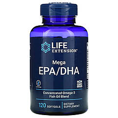 Риб'ячий жир Life Extension (Mega EPA / DHA) 120 капсул