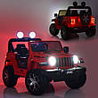 Дитячий електромобіль джип Jeep Wrangler M 4176EBLR-3 (MP3, SD карта, USB, мотори 4x35W, акум.12V10AH), фото 9