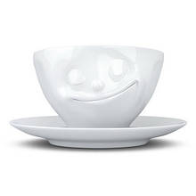 Чашка з блюдцем для кави та чаю Tassen «Щастя» (200 мл), порцеляна