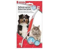 Двусторонняя зубная щетка Beaphar Toothbrush для котов и собак