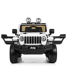 Дитячий електромобіль джип Jeep Wrangler M 4176EBLR-1 (MP3, SD карта, USB, мотори 4x35W, акум.12V10AH), фото 3