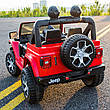 Дитячий електромобіль джип Jeep Wrangler M 4176EBLR-3 (MP3, SD карта, USB, мотори 4x35W, акум.12V10AH), фото 8