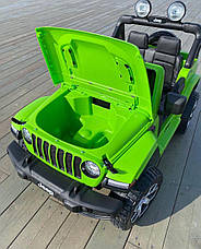 Дитячий електромобіль джип Jeep Wrangler M 4176EBLR-5 (MP3, SD карта, USB, мотори 4x35W, акум.12V10AH), фото 5