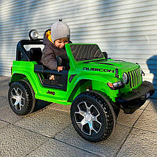 Дитячий електромобіль джип Jeep Wrangler M 4176EBLR-5 (MP3, SD карта, USB, мотори 4x35W, акум.12V10AH), фото 3