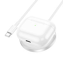 Бездротовий зарядний пристрій Hoco для CW47 Original series 15 W magnetic wireless fast charger Silver, фото 5