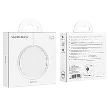 Бездротовий зарядний пристрій Hoco для CW30 Pro Original series magnetic wireless fast charger Silver, фото 5