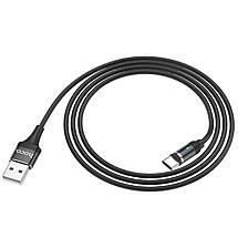 Кабель Hoco U76 Fresh magnetic charging cable for Type-C (L=1.2M),  Black, фото 2