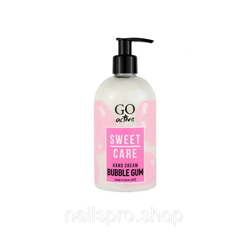 КРЕМ ДЛЯ РУК GO ACTIVE HAND CREAM BUBBLE GUM. ЗВОЛОЖУЮЧИЙ. ЖУЙКА. 350 МЛ, фото 1