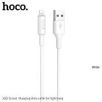 Кабель Hoco X25 Soarer charging data cable for iP (L=1M), White