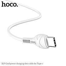 Кабель Hoco X37 Cool power charging data cable for Type-C (L=1M),  White, фото 2