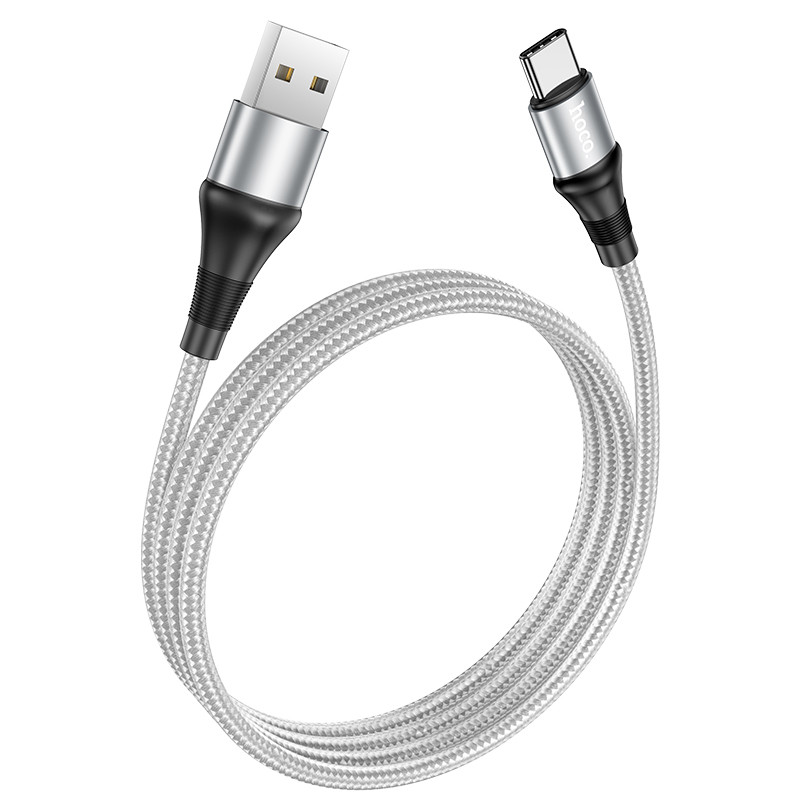 Кабель Hoco X50 Excellent charging data cable for Type-C (L=1M),  Gray