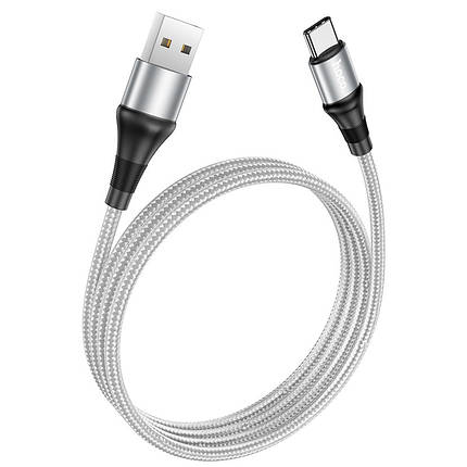 Кабель Hoco X50 Excellent charging data cable for Type-C (L=1M),  Gray, фото 2