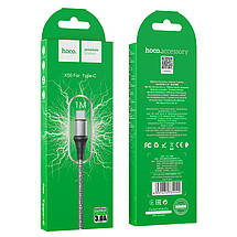 Кабель Hoco X50 Excellent charging data cable for Type-C (L=1M),  Gray, фото 3