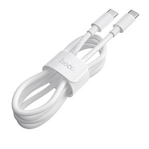 Кабель Hoco X51 High-power 100W charging data cable Type-C to Type-C(L=1M),  White