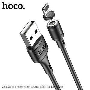 Кабель Hoco X52 Sereno magnetic charging cable for iP (L=1M),  Black