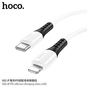 Кабель Hoco X82 iP PD silicone charging data cable (L=1M),  White