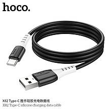 Кабель Hoco X82 Type-C silicone charging data cable (L=1M),  Black, фото 3