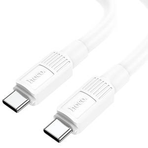 Кабель Hoco X84 Type-C to Type-C Solid 60W charging data cable (L=1M),  White