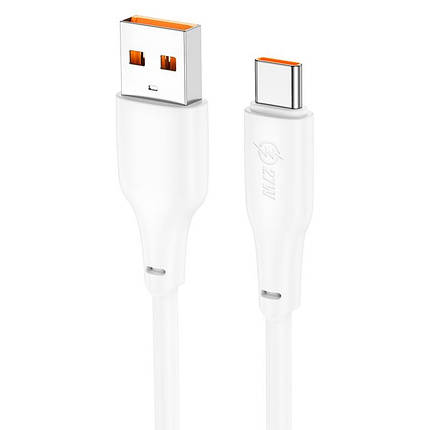 Кабель Hoco X93 Force 27W charging data cable Type-C(L=1M),  White, фото 2