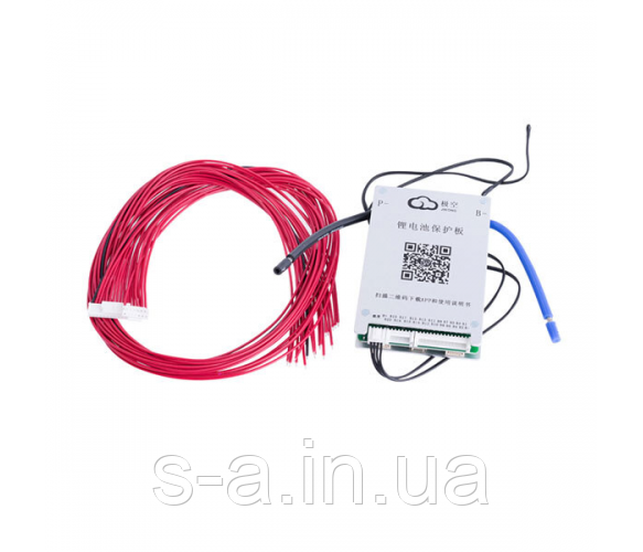 BMS плата JK-BD6A24S6P для Li-Ion/LiFePo4/LTO 7S-24S, 60A, симетрія з Bluetooth