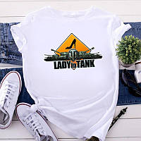 Женская футболка "Lady is Tank"