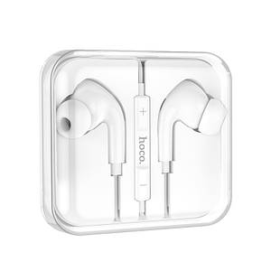 Наушники (проводные) M101 Pro Crystal sound wire-controlled earphones with microphone 3.5mm,  White