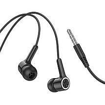 Навушники (дротові) Hoco для M104 Gamble universal earphones with mic 3.5 mm Black, фото 4