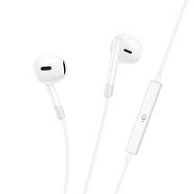 Навушники (дротові) Hoco для M109 Pure joy wire control earphones with microphone 3.5 mm White, фото 6