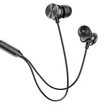 Навушники (дротові) Hoco для M96 Platinum universal headphones with microphone 3.5mm Deep black, фото 4