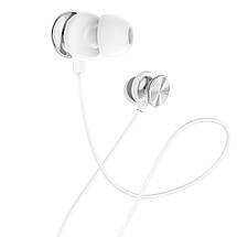 Навушники (дротові) Hoco для M96 Platinum universal headphones with microphone 3.5mm Elegant silver, фото 5