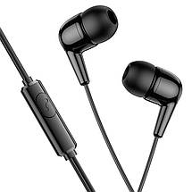 Навушники (дротові) Hoco для M97 Enjoy universal earphones with mic 3.5 mm Black, фото 4